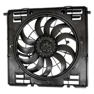 Replacement - Radiator And Condenser Fan Assembly with One Big Fan