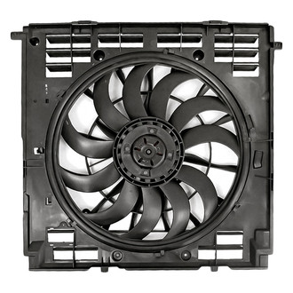 Replacement - Radiator And Condenser Fan Assembly with One Big Fan