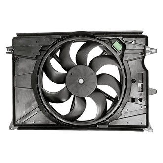Replacement - Radiator And Condenser Fan Assembly with One Big Fan