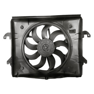 Replacement - Radiator And Condenser Fan Assembly with One Big Fan
