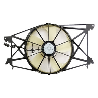 Replacement - Radiator And Condenser Fan Assembly with One Big Fan