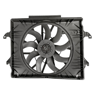 Replacement - Radiator And Condenser Fan Assembly with One Big Fan