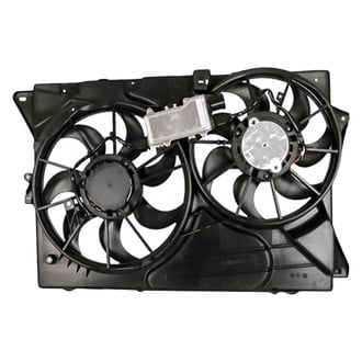 Replacement - Radiator And Condenser Fan Assembly with Two Fans Side By Side