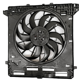 Replacement - Radiator And Condenser Fan Assembly with One Big Fan