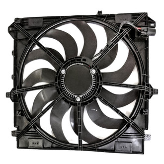 Replacement - Radiator And Condenser Fan Assembly with One Big Fan