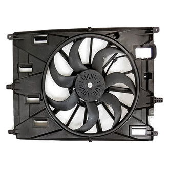 Replacement - Radiator And Condenser Fan Assembly with One Big Fan