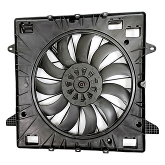 Replacement - Radiator And Condenser Fan Assembly with One Big Fan