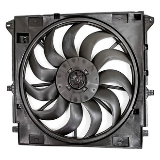 Replacement - Radiator And Condenser Fan Assembly with One Big Fan