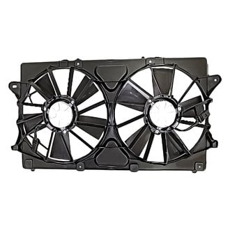 Replacement - Radiator And Condenser Fan Assembly with Two Fans Side By Side