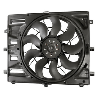Replacement - Radiator And Condenser Fan Assembly with One Big Fan