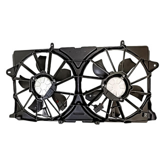 Replacement - Radiator And Condenser Fan Assembly with Two Fans Side By Side