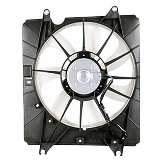 Replacement - Left Side Radiator And Condenser Fan Assembly with One Big Fan