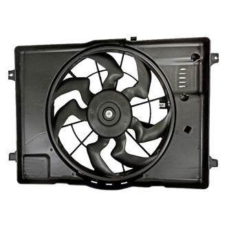 Replacement - Radiator And Condenser Fan Assembly with One Big Fan
