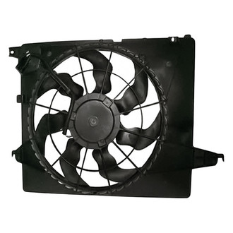 Replacement - Radiator And Condenser Fan Assembly with One Big Fan