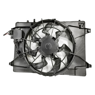 Replacement - Radiator And Condenser Fan Assembly with One Big Fan