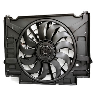 Replacement - Radiator And Condenser Fan Assembly with One Big Fan