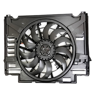 Replacement - Radiator And Condenser Fan Assembly with One Big Fan
