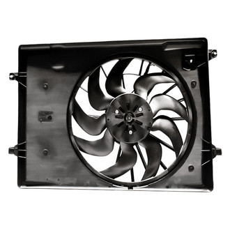 Replacement - Radiator And Condenser Fan Assembly with One Big Fan