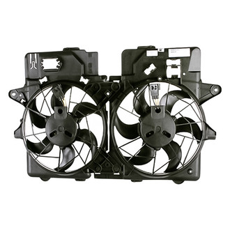 Replacement - Dual Radiator And Condenser Fan Assembly with Motor, Blade And Shroud