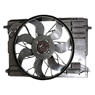 Replacement - Radiator And Condenser Fan Assembly with One Big Fan
