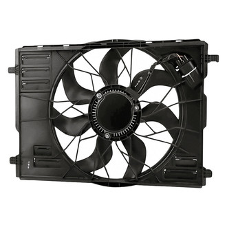 Replacement - Radiator And Condenser Fan Assembly with One Big Fan
