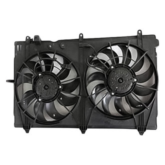 Replacement - Dual Radiator And Condenser Fan Assembly with Motor, Blade And Shroud