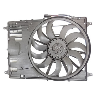 Replacement - Radiator And Condenser Fan Assembly with One Big Fan