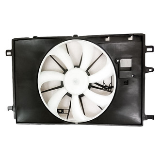 Replacement - Radiator And Condenser Fan Assembly with One Big Fan with Motor, Blade, Shroud, Fan Control Module