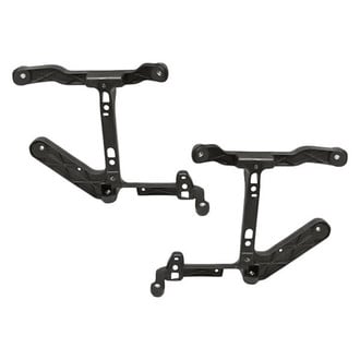 Replacement - Front Driver and Passenger Side Fog Light Bracket Set (CAPA Certified)