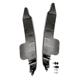 Replacement - Front Driver and Passenger Side Bumper Bracket Set (CAPA Certified)