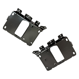 Replacement - Front Driver and Passenger Side Fog Light Bracket Set (CAPA Certified)