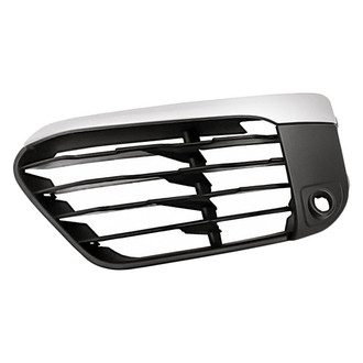 Replacement - Front Lower Outer Driver Side Bumper Cover Grille (Standard Line)