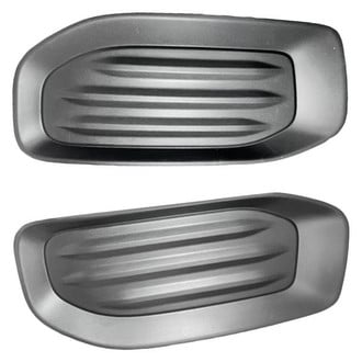 Replacement - Front Driver and Passenger Side Fog Light Cover Set (Standard Line)