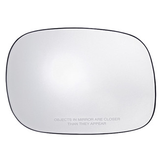 Replacement - Passenger Side Manual Mirror Glass (Non-Heated, Foldaway) (Standard Line)