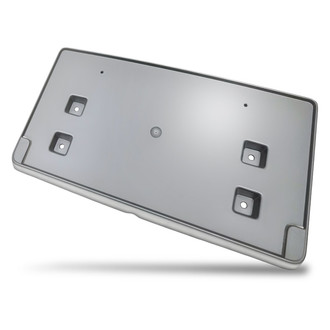 Replacement - Textured Black Front License Plate Bracket with Mounting Hardware
