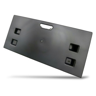 Replacement - Textured Black Front License Plate Bracket with Mounting Hardware