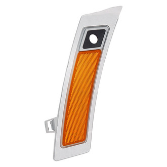 Replacement - Front Driver and Passenger Side Bumper Reflector Set (CAPA Certified)