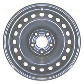 Replacement - 20-Hole Painted Black 16x6.5 Steel Factory Wheel - Replica
