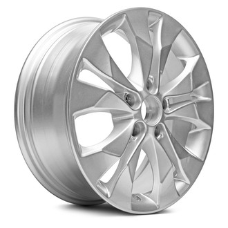 Replacement - 5 V-Spoke Painted Silver 17x6.5 Alloy Factory Wheel - Replica