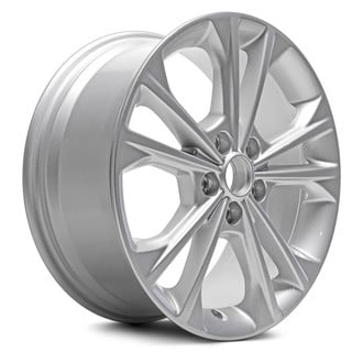 Replacement - 5 V-Spoke Painted Silver 17x7.5 Alloy Factory Wheel - Replica