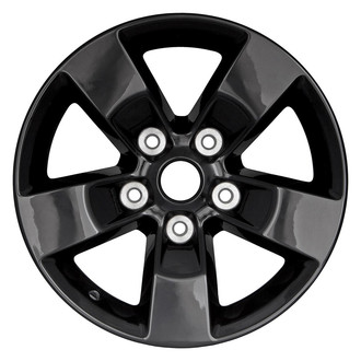 Replacement - 5-Spoke Painted Black 17x7 Alloy Factory Wheel - Replica
