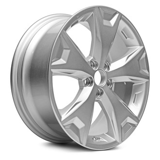 Replacement - 5-Spoke Painted Silver 17x7 Alloy Factory Wheel - Replica