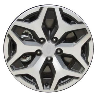 Replacement - 6 Y-Spoke Machined Face with Dark Gray Painted Pockets 17x7 Alloy Factory Wheel - Replica