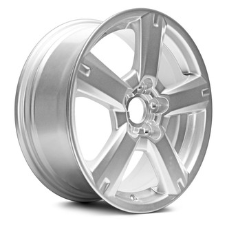 Replacement - 5-Spoke Painted Silver 17x7 Alloy Factory Wheel - Replica