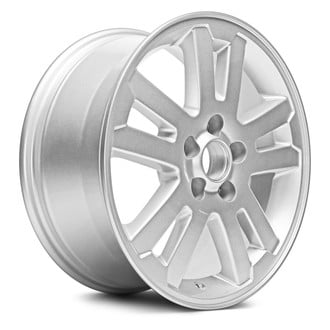 Replacement - Double 5-Spoke Painted Silver 17x7.5 Alloy Factory Wheel - Replica