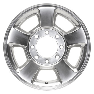 Replacement - 5-Spoke Polished 17x8 Alloy Factory Wheel - Replica