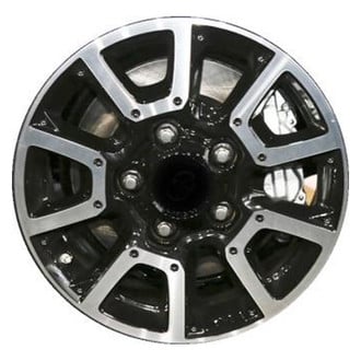 Replacement - 10 I-Spoke Machined Face with Painted Black Spoke Inset and Painted Black Pockets 18x8 Alloy Factory Wheel - Replica