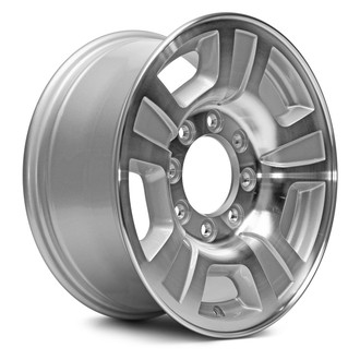 Replacement - 5-Spoke Machined Face with Painted Gray Pockets 17x7.5 Alloy Factory Wheel - Replica