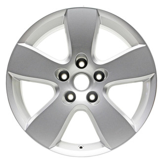 Replacement - 5-Spoke Painted Silver Face with Light Silver Painted Pockets 20x8 Alloy Factory Wheel - Replica