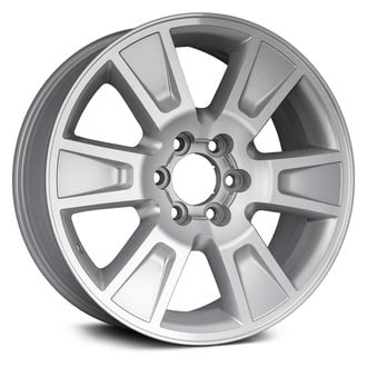 Replacement - 6 I-Spoke Machined Face with Painted Silver Pockets 20x8.5 Alloy Factory Wheel - Replica